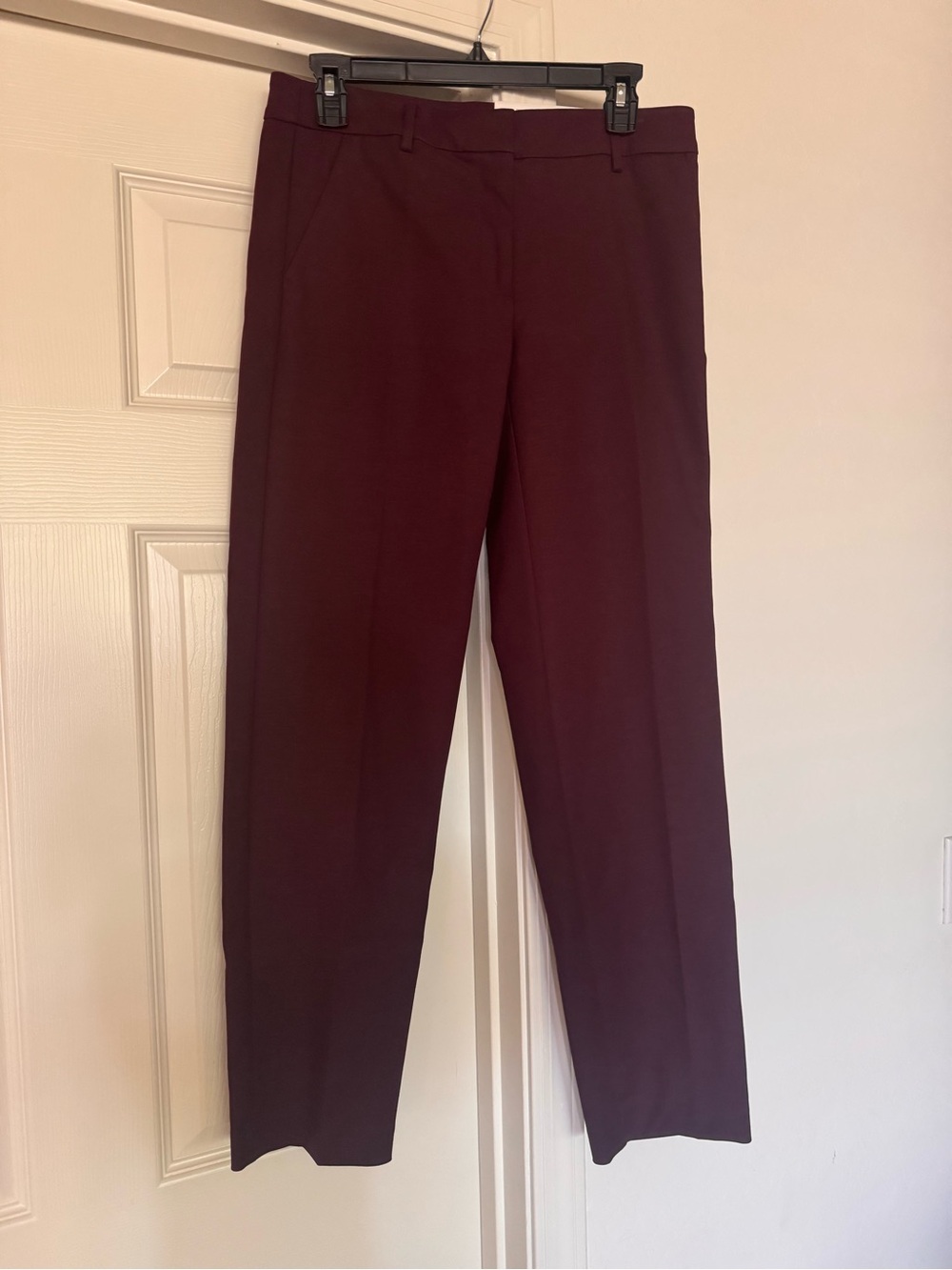 NWT LOFT Riviera Slim Pants in a rich burgundy plum  SIZE 2 Tall